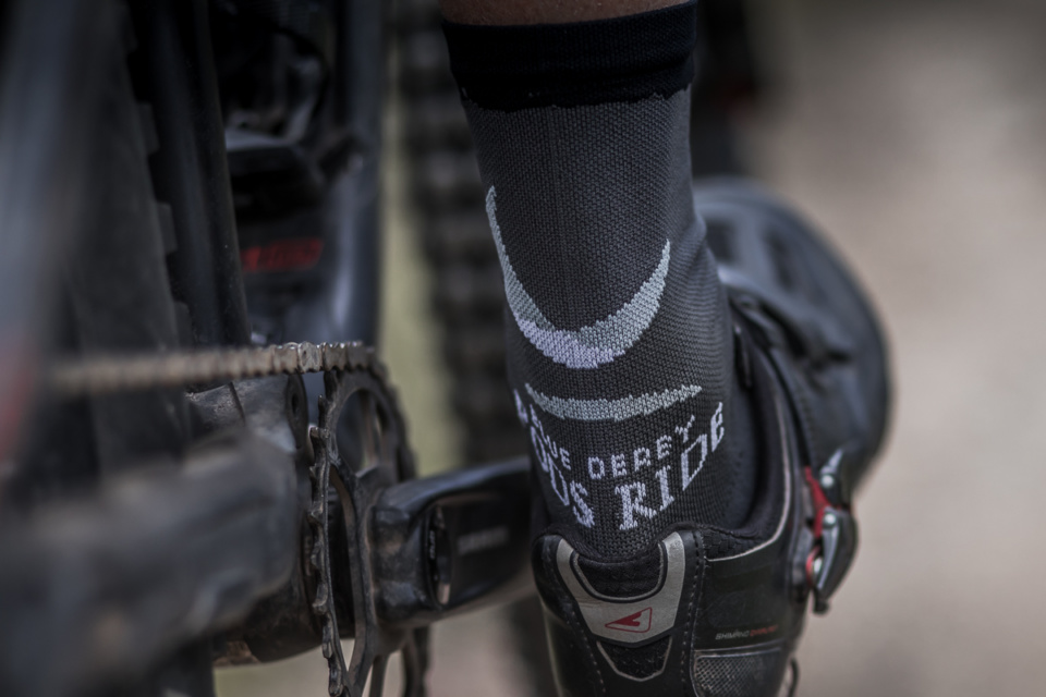 Blue Derby Pods Ride Socks - Right