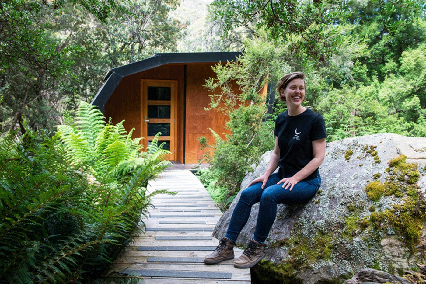 Tara Howell, Director outside one of our Pods.